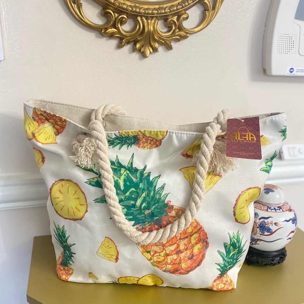 Alfa Bags Hello Summer Pineapple Beach Bag